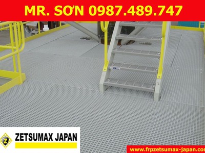Tấm sàn FRP ,lưới sợi thủy tinh, Sàn FRP kháng hóa chất, chống ăn mòn, composite - Mới 100 19