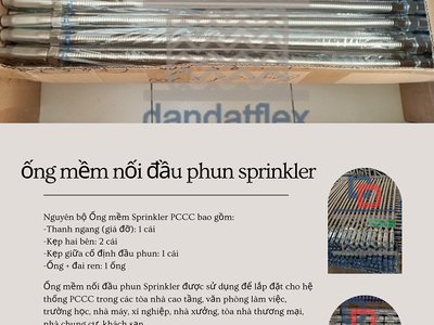Bán ống mềm nối đầu phun chữa cháy sprinkler giá rẻ 0