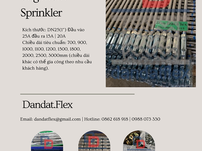Bán ống mềm nối đầu phun chữa cháy sprinkler giá rẻ 5