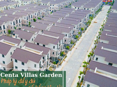 Biệt thự 135m xây dựng sẵn 3 tầng đẹp ngay trung tâm thủ đô giá chỉ 6,x tỷ tại kđt centa vsip 2