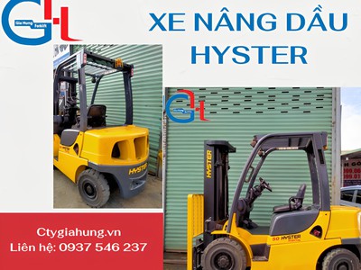 Cho thuê và bán xe nâng dầu Hyster 3 tấn 0