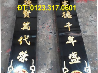 Làm câu đối bằng gỗ tại Sài Gòn, làm câu đối thờ gia tiên 11