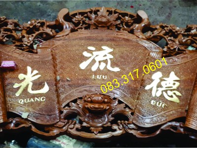 Làm câu đối bằng gỗ tại Sài Gòn, làm câu đối thờ gia tiên 17