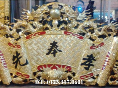 Làm câu đối bằng gỗ tại Sài Gòn, làm câu đối thờ gia tiên 18