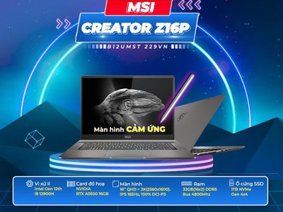 Laptop cao cấp cho sáng tạo nội dung, thiết kế 2D-3D và chơi game với hiệu năng vượt trội. 1