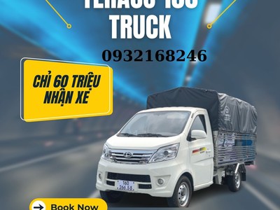 Xe tải Teraco 100 thùng bạt 2m8 đời 2023 0