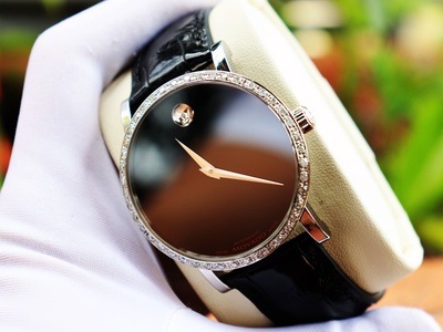 Sale Giảm Mạnh - Đồng Hồ Nam Movado Automatic - Niềng Kim Cương - Size 42mm - Fullbox 1