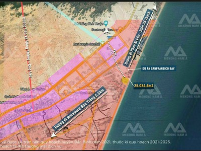 Cần bán lô đất 5000m2 mặt tiển biển Hòa Thắng, kế bên KDL Sanfrancisco 0