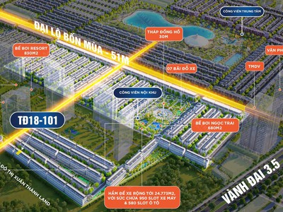 Biệt thự lk  60m2, 6,6 tỷ xây 5 tầng khu thời đại 18 dự án vinhomes ocean park 3 the crown 0