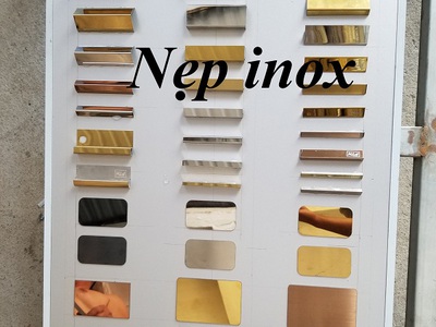 Mẫu nẹp Inox V20 V30 nẹp góc vuông Nẹp cầu thang T20 vàng đồng 0