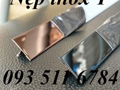 Mẫu nẹp Inox V20 V30 nẹp góc vuông Nẹp cầu thang T20 vàng đồng 2
