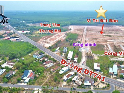 Đất mặt tiền DT741 chỉ 348 triệu đối diện KCN Tân Bình 0