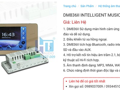 DM836II Âm ly phát nhạc thông minh 0