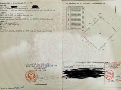 Chính chủ cần bán đất tl7 cách ql 22 2 km 1