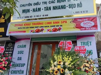 Góc sang nhượng spa giá học sinh tại 641 lý thường kiệt, tp phủ lý, hà nam 0