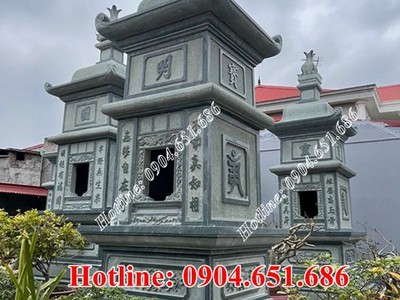 100  Mẫu tháp để tro cốt đẹp   Xây tháp mộ để tro cốt, hài cốt bằng đá 1