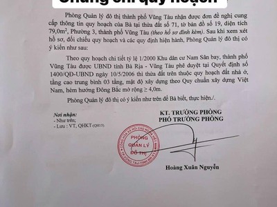 Bán lô đất địa chỉ 11/13 phan đăng lưu - phường 3 - thành phố vũng tàu 1