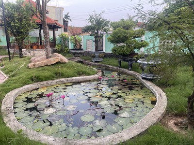 Chính chủ cần bán gấp biệt thự sân vườn nhà gỗ cao cấp giá rẻ đường quốc lộ 14b, xã hòa khương, hòa 2