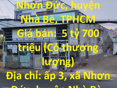 Chính chủ cần bán nhà vị trí đẹp tại xã nhơn đức, huyện nhà bè, tphcm 0