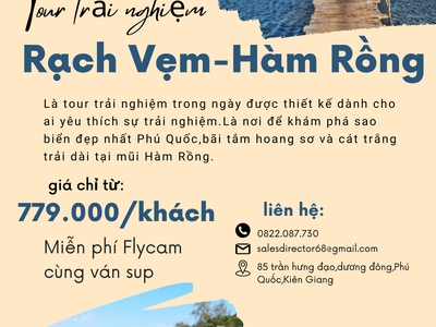 Tour Phú Quốc  Rạch Vẹm - Hàm Rồng 0