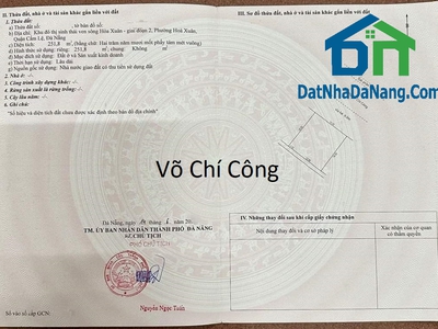 Bán đất đường Võ Chí Công, Quận Cẩm Lệ, Giá 75 triệu/2m, Giá Rẻ, Tháng 05/2023 0