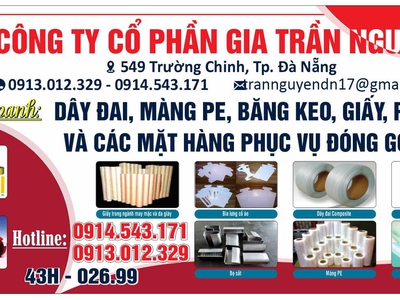 Tìm nhà phân phối băng keo, màng pe, dây đai... tại miền Trung 3