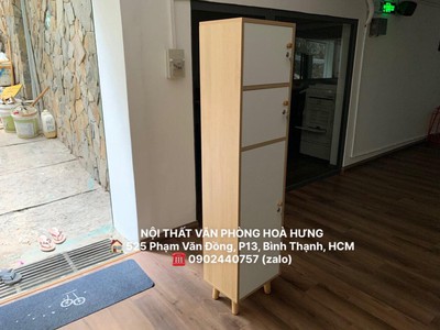 Tủ locker 5 cánh phối màu sồi trắng 950k 2
