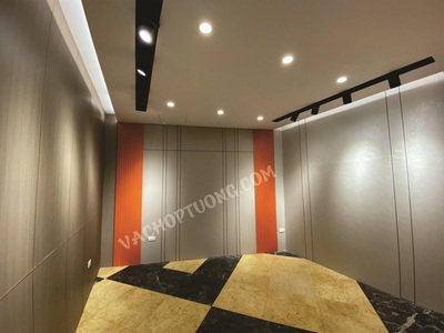 Vách ốp văn phòng , tấm đa năng than tre 6