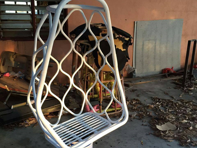 Xích đu mây tre được làm thủ công bằng 100 mây tự nhiên. 1