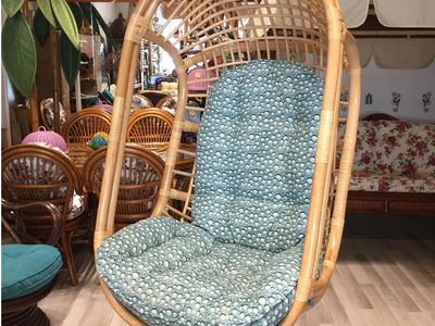 Xích đu mây tre được làm thủ công bằng 100 mây tự nhiên. 5