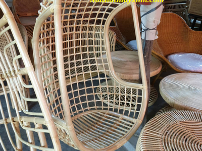 Xích đu mây tre được làm thủ công bằng 100 mây tự nhiên. 12