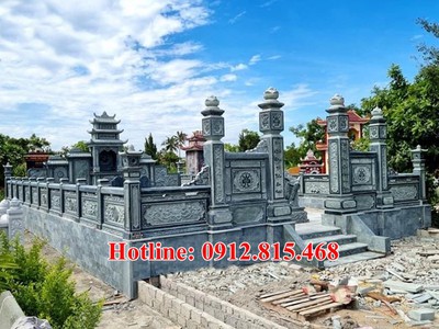 094  Mẫu khu lăng mộ đá nghĩa trang gia đình đẹp bán tại Bạc Liêu 0