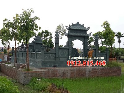 094  Mẫu khu lăng mộ đá nghĩa trang gia đình đẹp bán tại Bạc Liêu 2