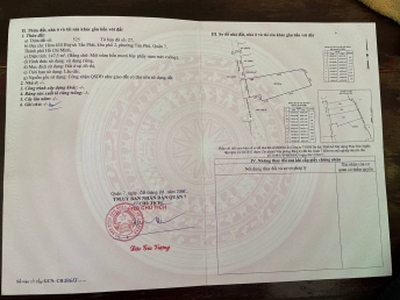 Bán nhà hẻm 630 huỳnh tấn phát, phường tân phú, quận 7, 15ty 3