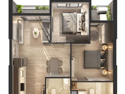 Duy nhất căn 2pn 58m2 haven park kđt ecopark rẻ nhất thị trường giảm giá gần 200tr 3