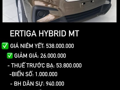 Suzuki Ertiga Hybrid số sàn 0