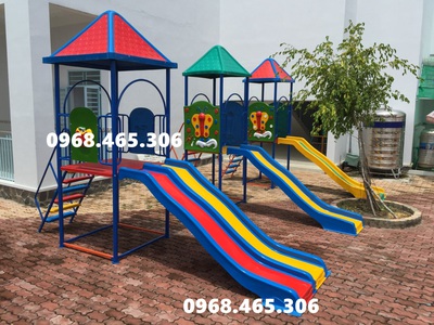 Nhà chòi câu trượt ngoài trời dành cho trẻ em 4