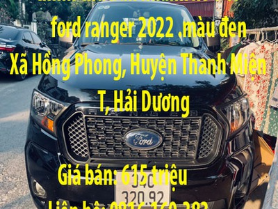 Chính chủ bán nhanh xe o tô ford ranger 2022 .màu đen xã hồng phong, huyện thanh miện, hải dương 0