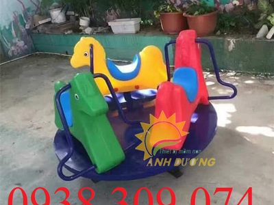 Đu quay 3 con ngựa, đu quay dành cho khu vui chơi 1