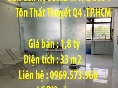 Bán căn hộ 33m2 1pn c/c số 1 tôn thất thuyết q4 .tp.hcm 0