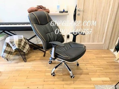 Ghế giám đốc màu da đen tay T 4