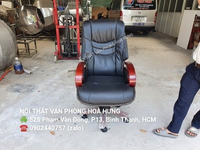 Ghế Lãnh Đạo Màu Da Đen Ngã Lưng 3200k , free ship hcm 3
