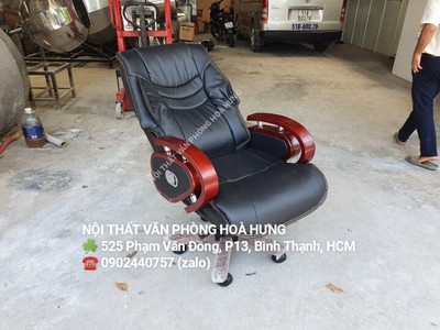 Ghế Lãnh Đạo Màu Da Đen Ngã Lưng 3200k , free ship hcm 5