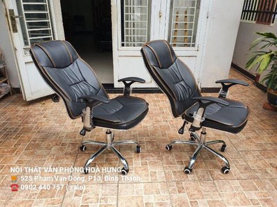 Ghế giám đốc màu da đen tay T 8