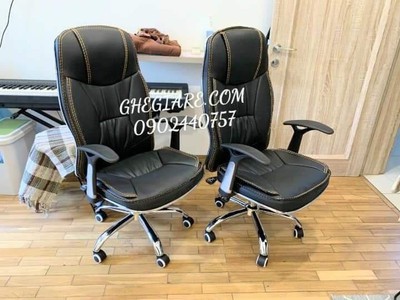 Ghế giám đốc màu da đen tay T 2
