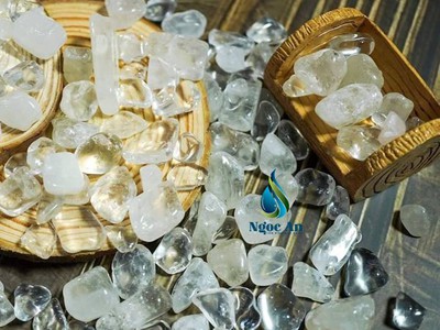 Cách tính khối lượng đá thạch anh vụn trắng khi rải 1