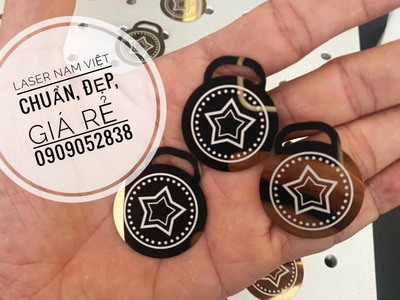 Nhận gia công khắc logo trên nút nhựa, kim loại, KHẮC LASER THEO YÊU CẦU 6
