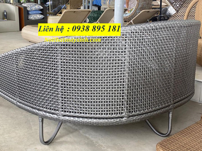 Ghế nằm bể bơi mây nhựa cao cấp 2