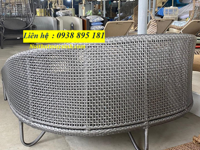 Ghế nằm bể bơi mây nhựa cao cấp 3