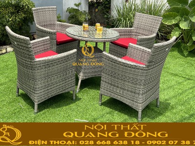 Top những sản phẩm bàn ghế cafe từ chất liệu mây nhựa giá rẻ 0
